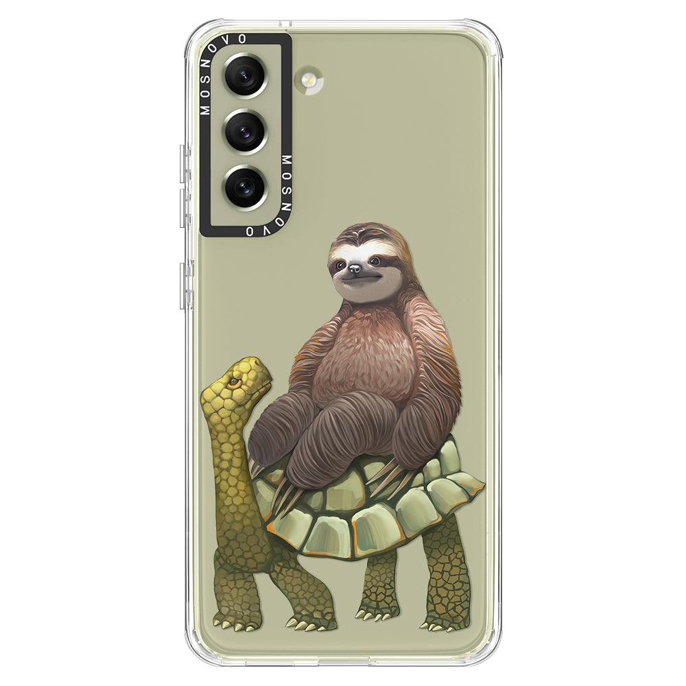 Sloth Turtle Phone Case - Samsung Galaxy S21 FE Case - MOSNOVO