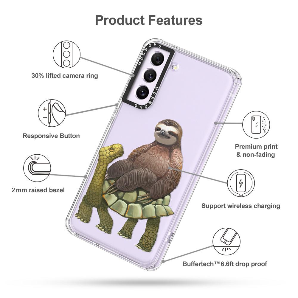 Sloth Turtle Phone Case - Samsung Galaxy S21 FE Case - MOSNOVO