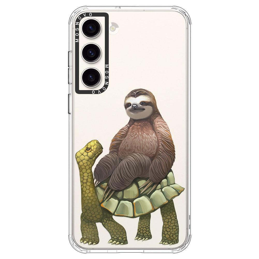 Sloth Turtle Phone Case - Samsung Galaxy S23 Plus Case - MOSNOVO