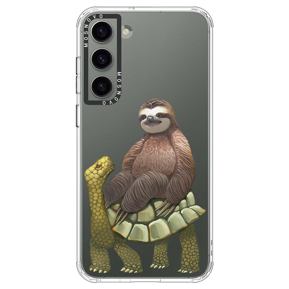 Sloth Turtle Phone Case - Samsung Galaxy S23 Plus Case - MOSNOVO