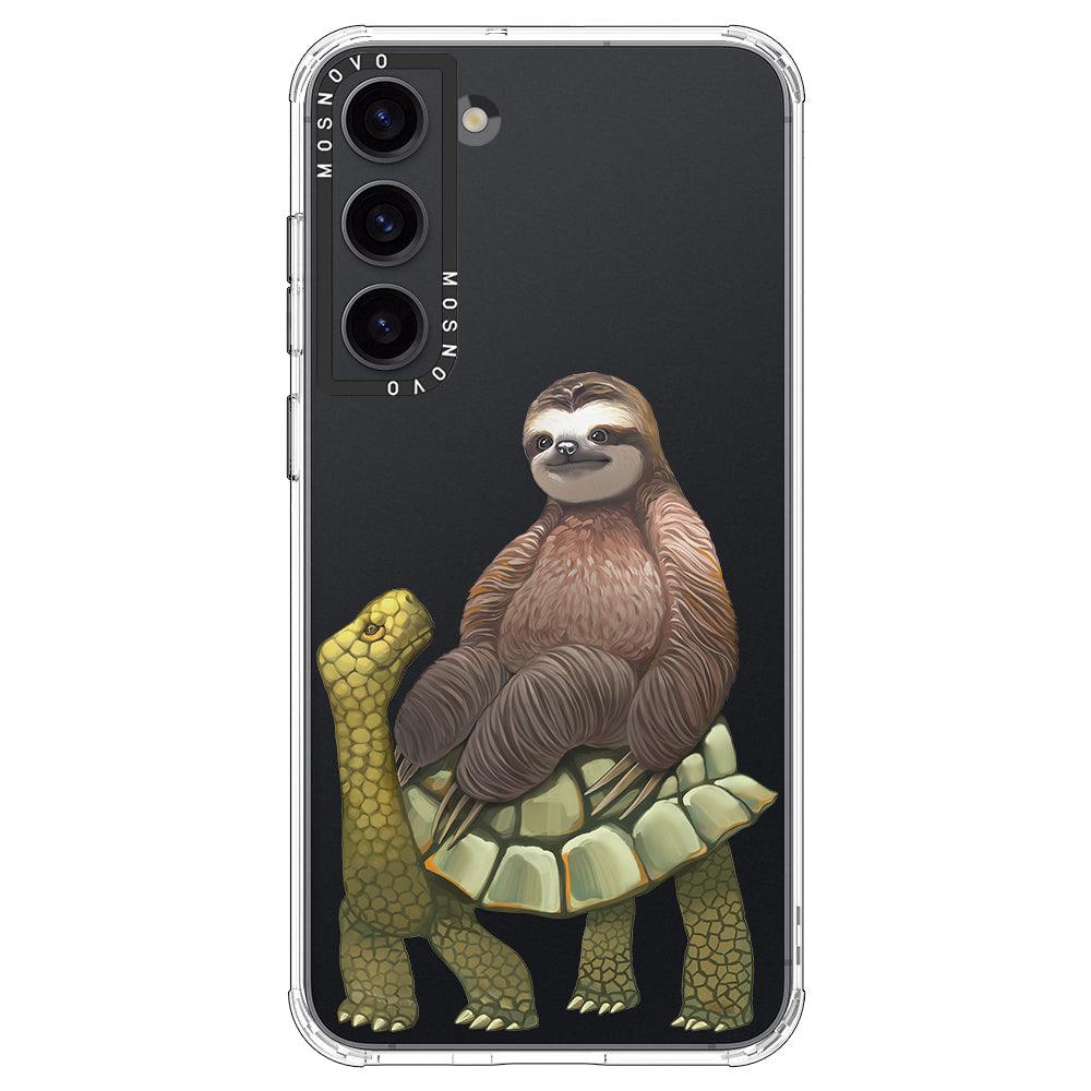 Sloth Turtle Phone Case - Samsung Galaxy S23 Plus Case - MOSNOVO