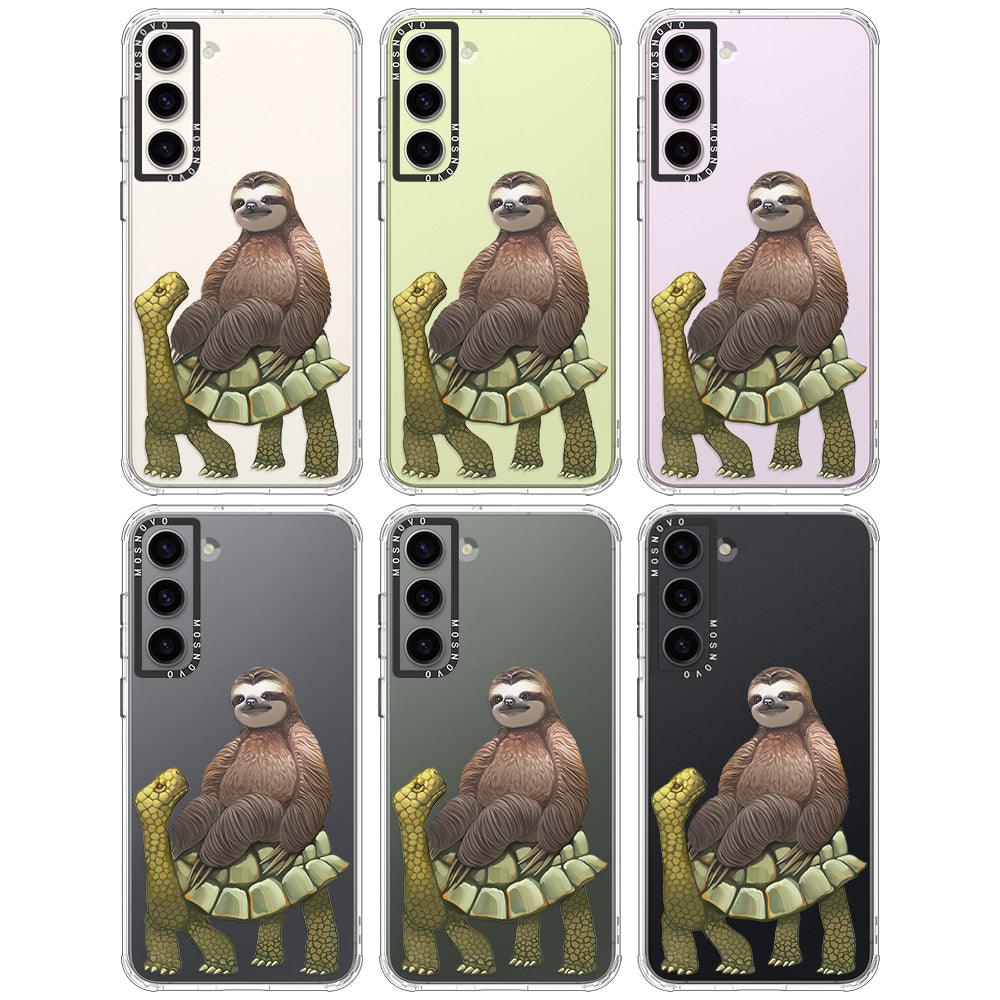 Sloth Turtle Phone Case - Samsung Galaxy S23 Plus Case - MOSNOVO