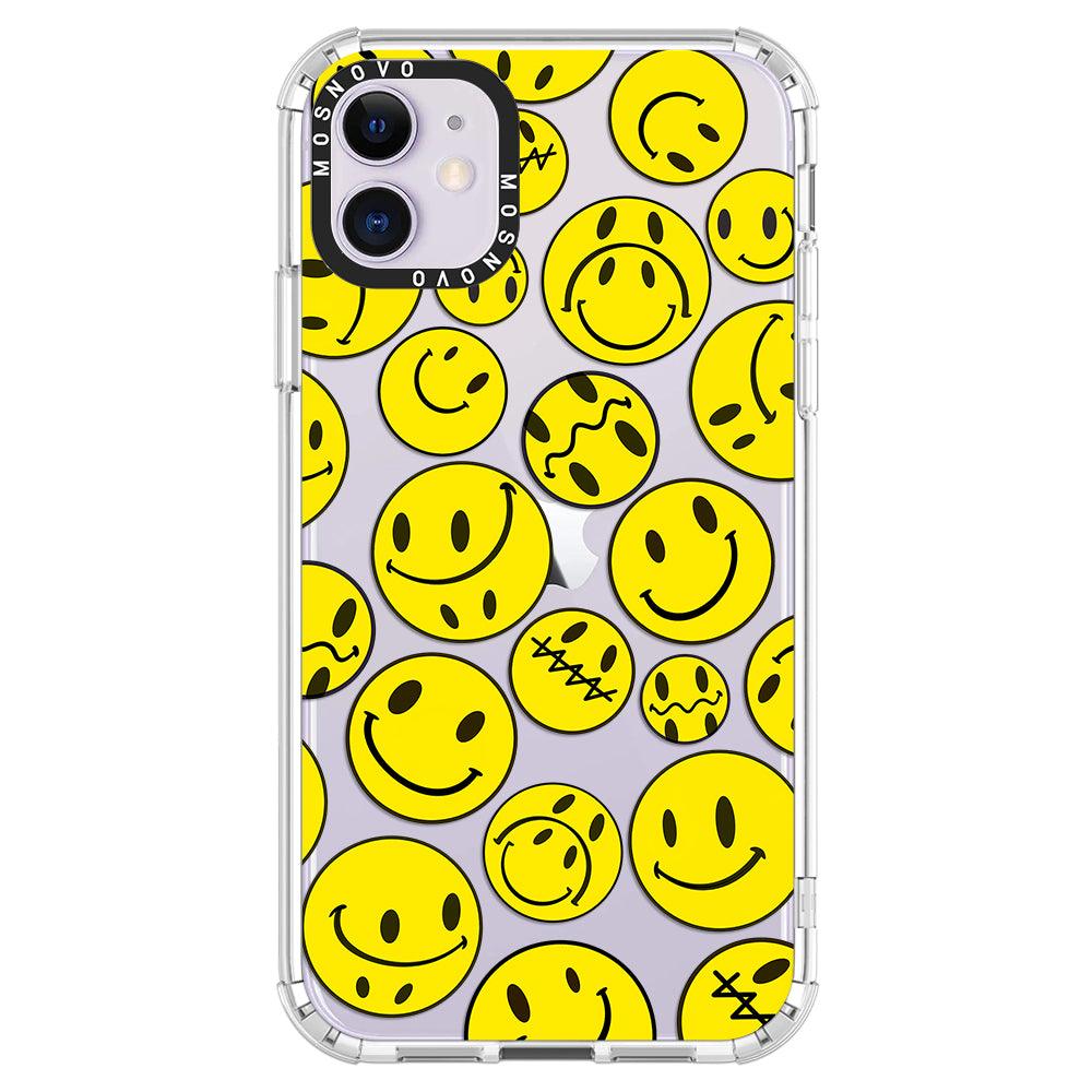 Smiley Face Phone Case - iPhone 11 Case - MOSNOVO