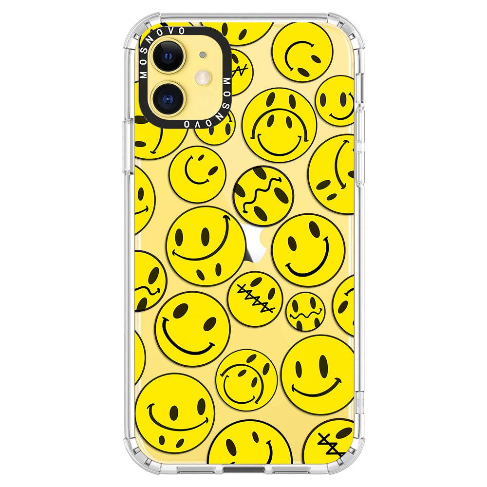 Smiley Face Phone Case - iPhone 11 Case - MOSNOVO