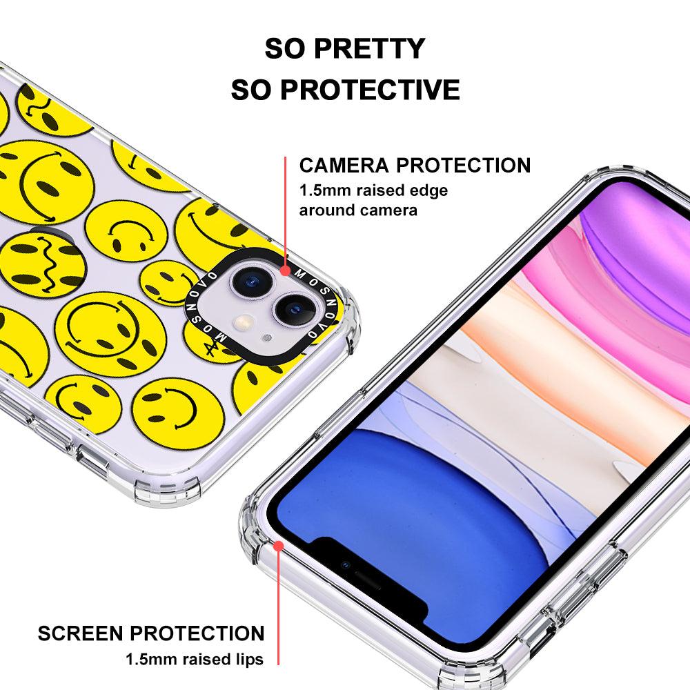 Smiley Face Phone Case - iPhone 11 Case - MOSNOVO