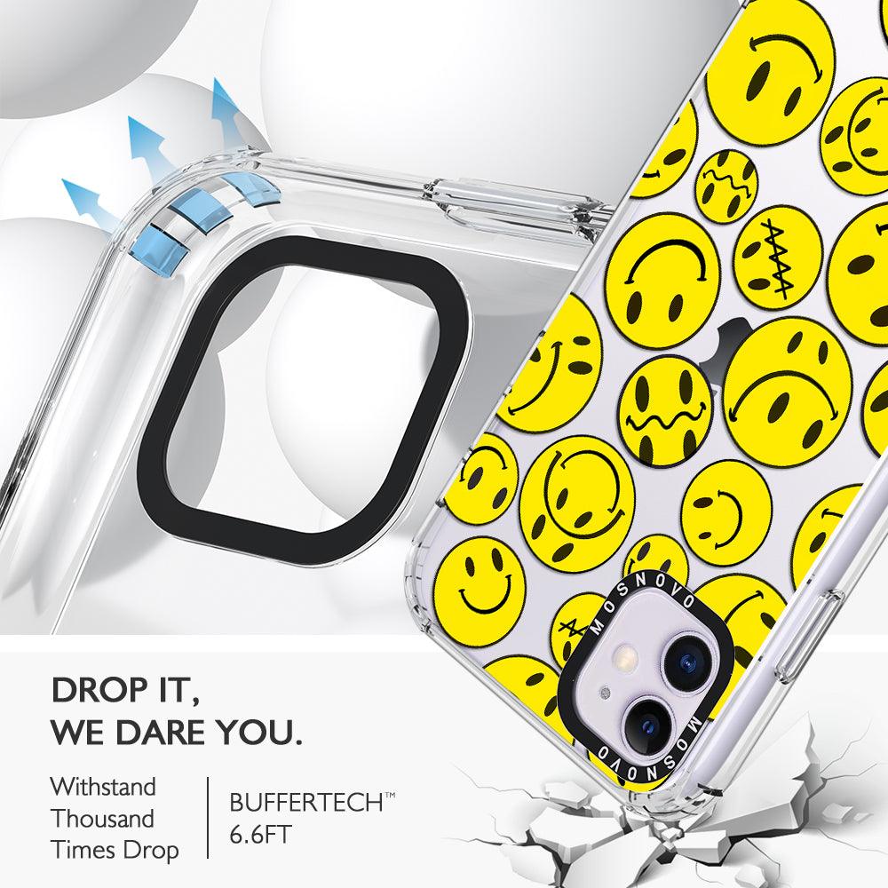 Smiley Face Phone Case - iPhone 11 Case - MOSNOVO