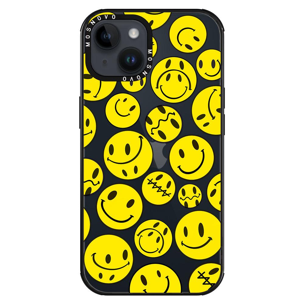 Smiley Face Phone Case - iPhone 14 Plus Case - MOSNOVO