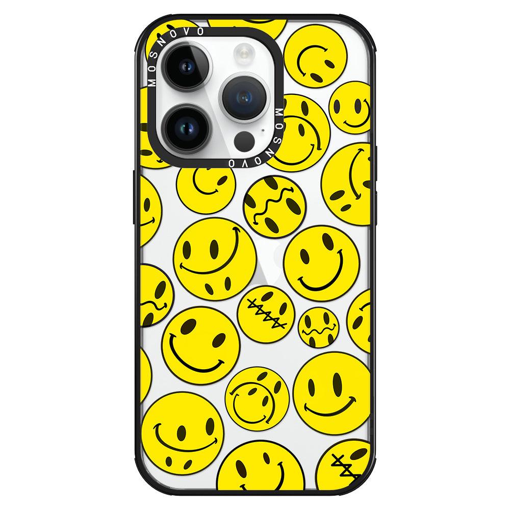 Smiley Face Phone Case - iPhone 14 Pro Case - MOSNOVO