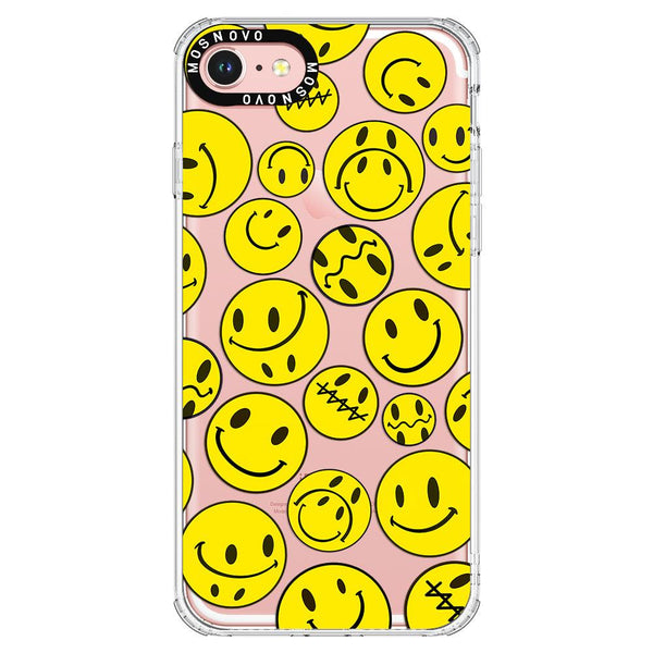 PINK Glitter Smiley Face iPhone Case - iPhone 6 6 Plus