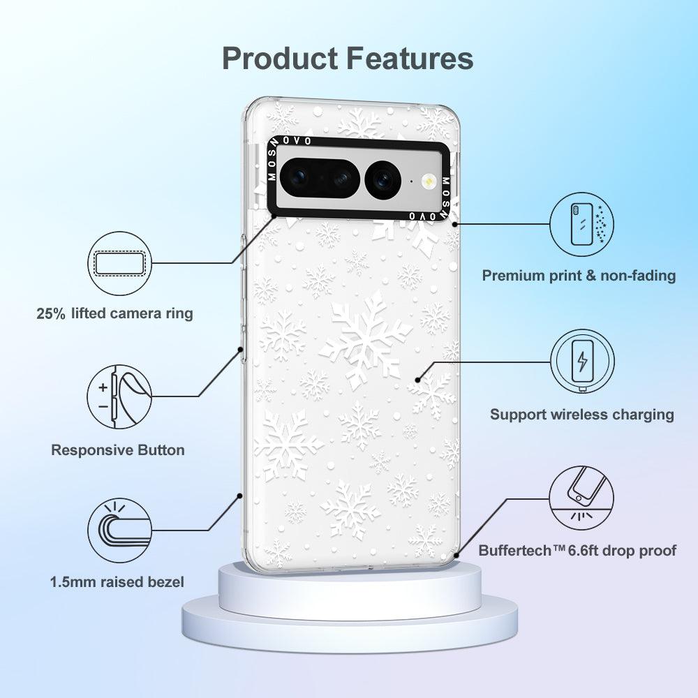 Snowflake Phone Case - Google Pixel 7 Pro Case - MOSNOVO