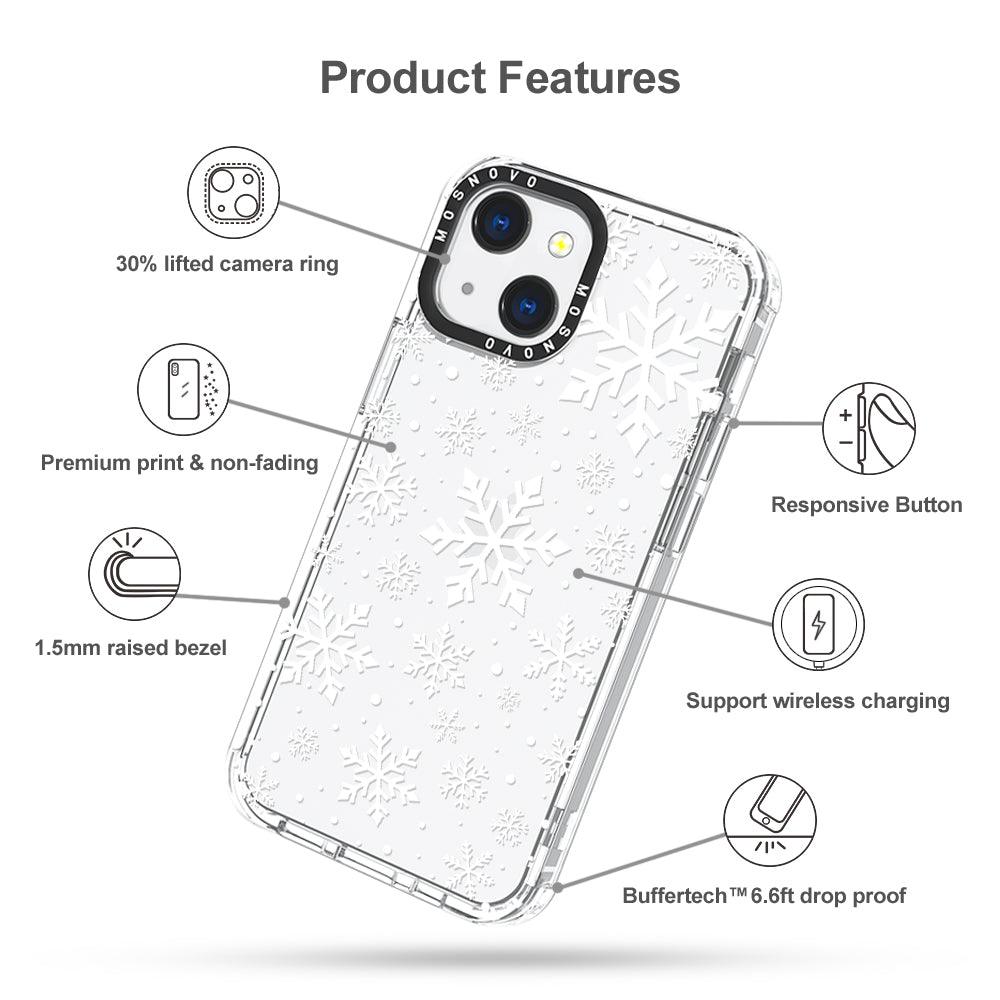 Snowflake Phone Case - iPhone 13 Mini Case - MOSNOVO