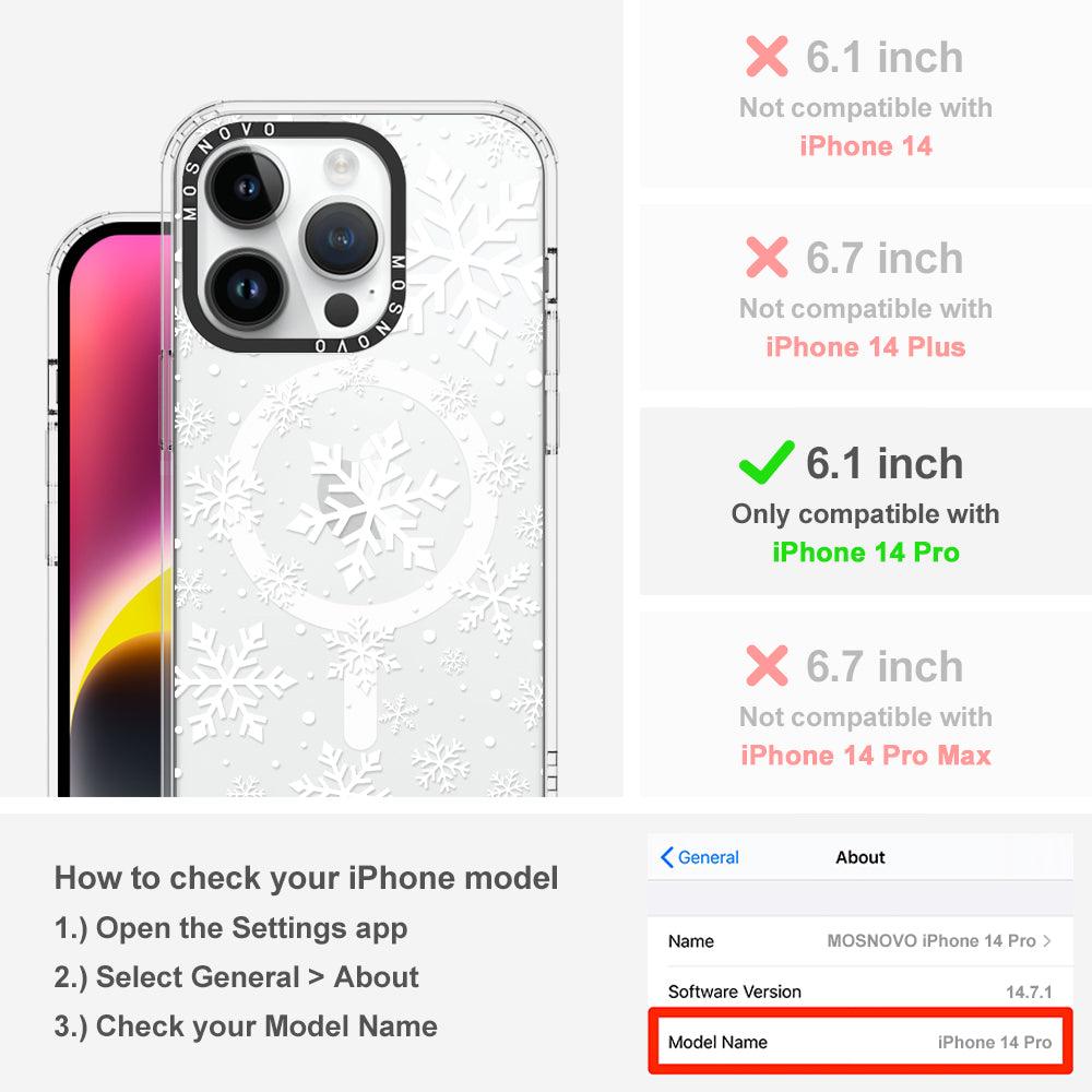 Snowflake Phone Case - iPhone 14 Pro Case - MOSNOVO