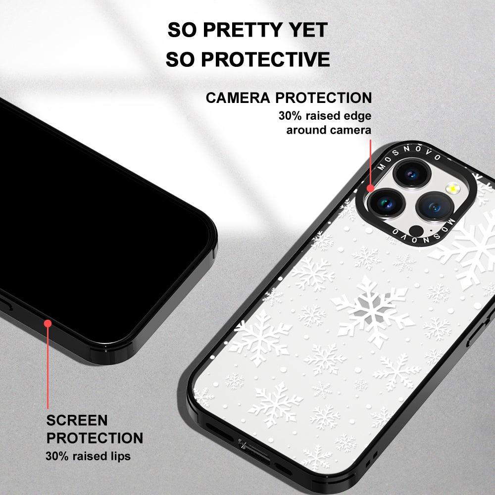 Snowflake Phone Case - iPhone 14 Pro Max Case - MOSNOVO