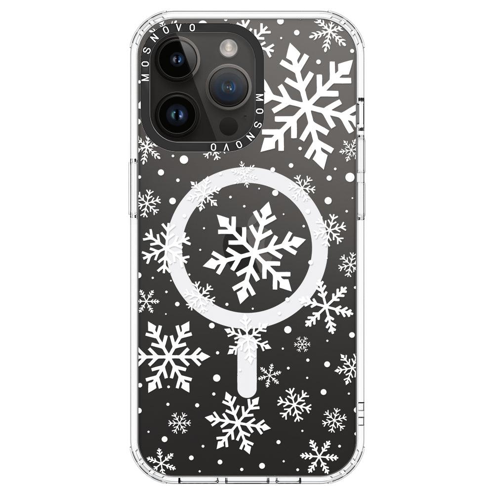 Snowflake Phone Case - iPhone 14 Pro Max Case - MOSNOVO