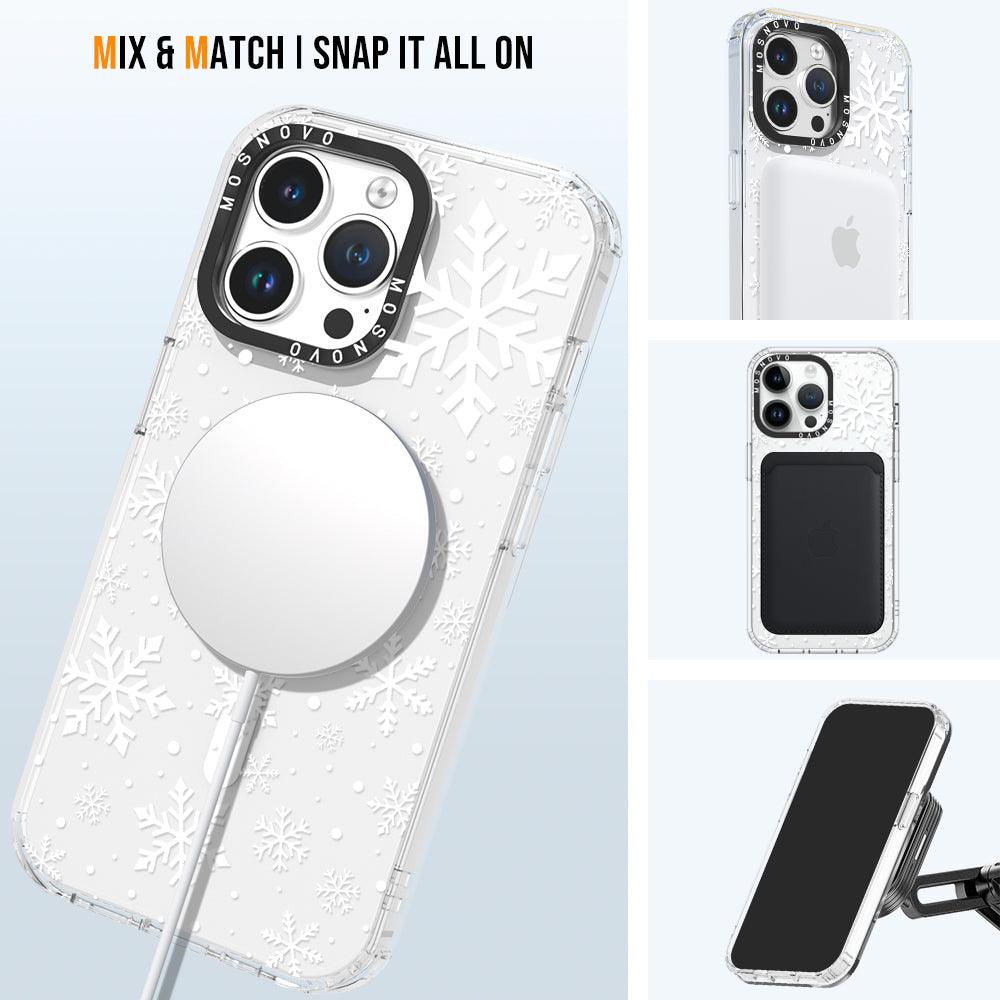 Snowflake Phone Case - iPhone 14 Pro Max Case - MOSNOVO