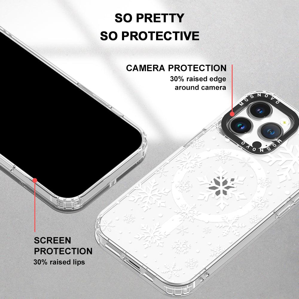 Snowflake Phone Case - iPhone 14 Pro Max Case - MOSNOVO