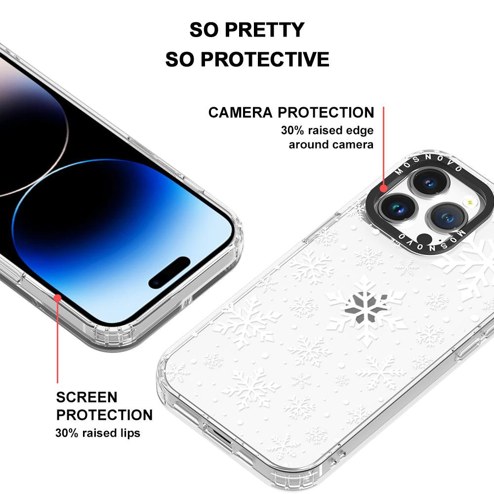 Snowflake Phone Case - iPhone 14 Pro Max Case - MOSNOVO