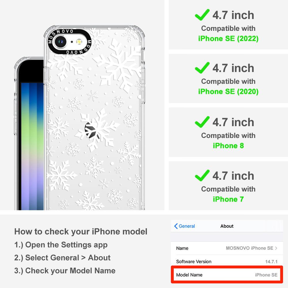 Snowflake Phone Case - iPhone SE 2022 Case - MOSNOVO