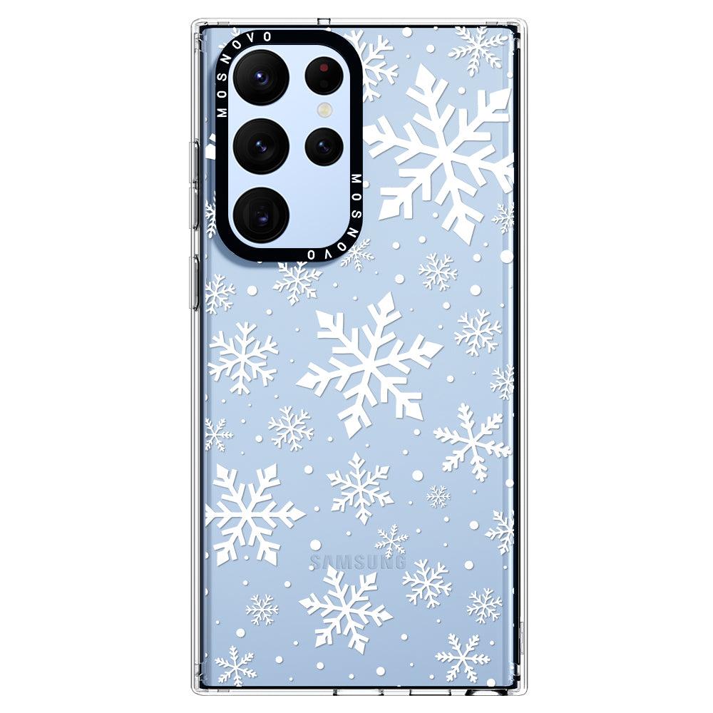 Snowflake Phone Case - Samsung Galaxy S22 Ultra Case - MOSNOVO