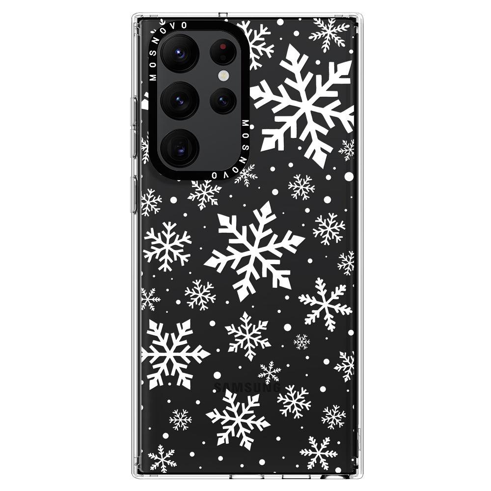 Snowflake Phone Case - Samsung Galaxy S22 Ultra Case - MOSNOVO