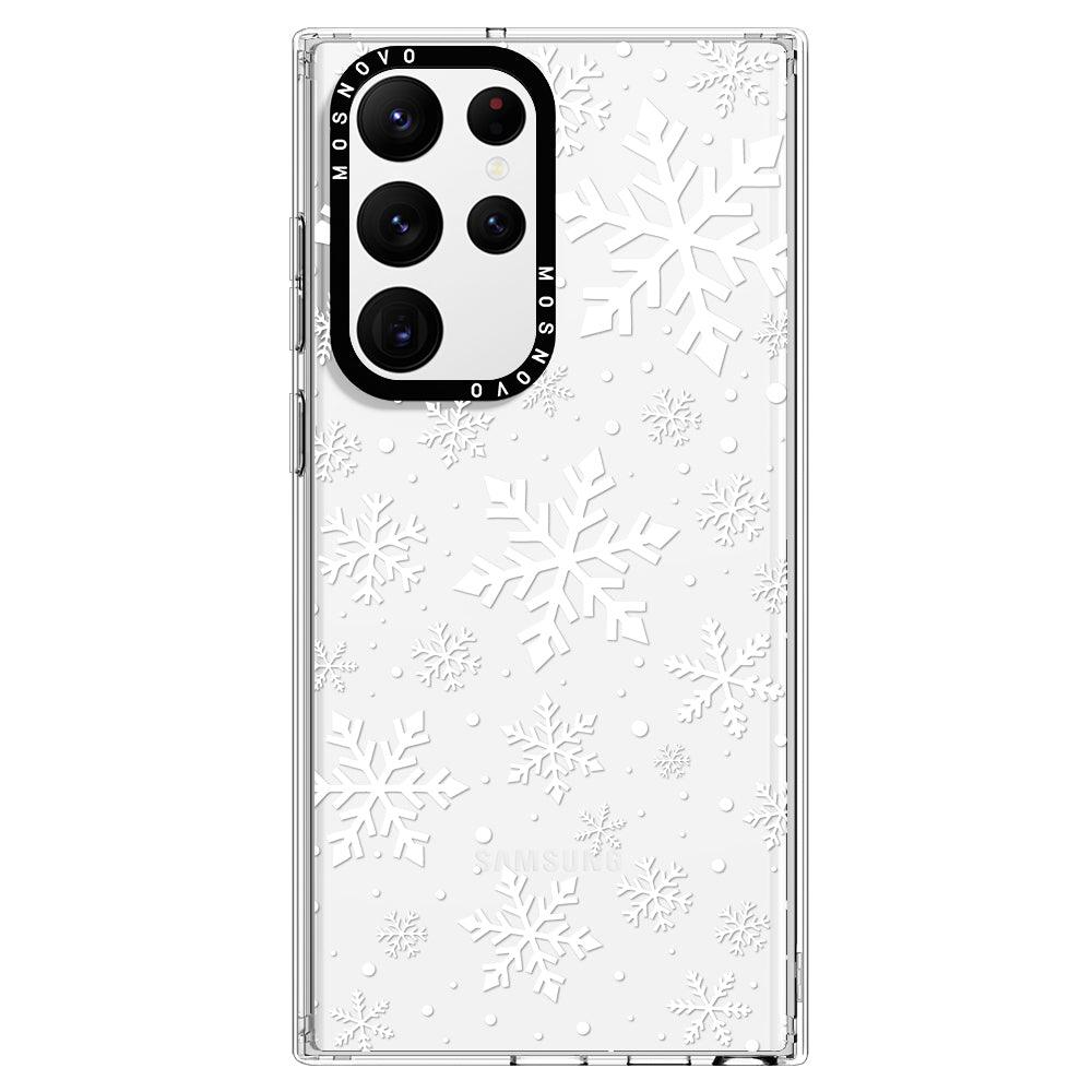 Snowflake Phone Case - Samsung Galaxy S22 Ultra Case - MOSNOVO