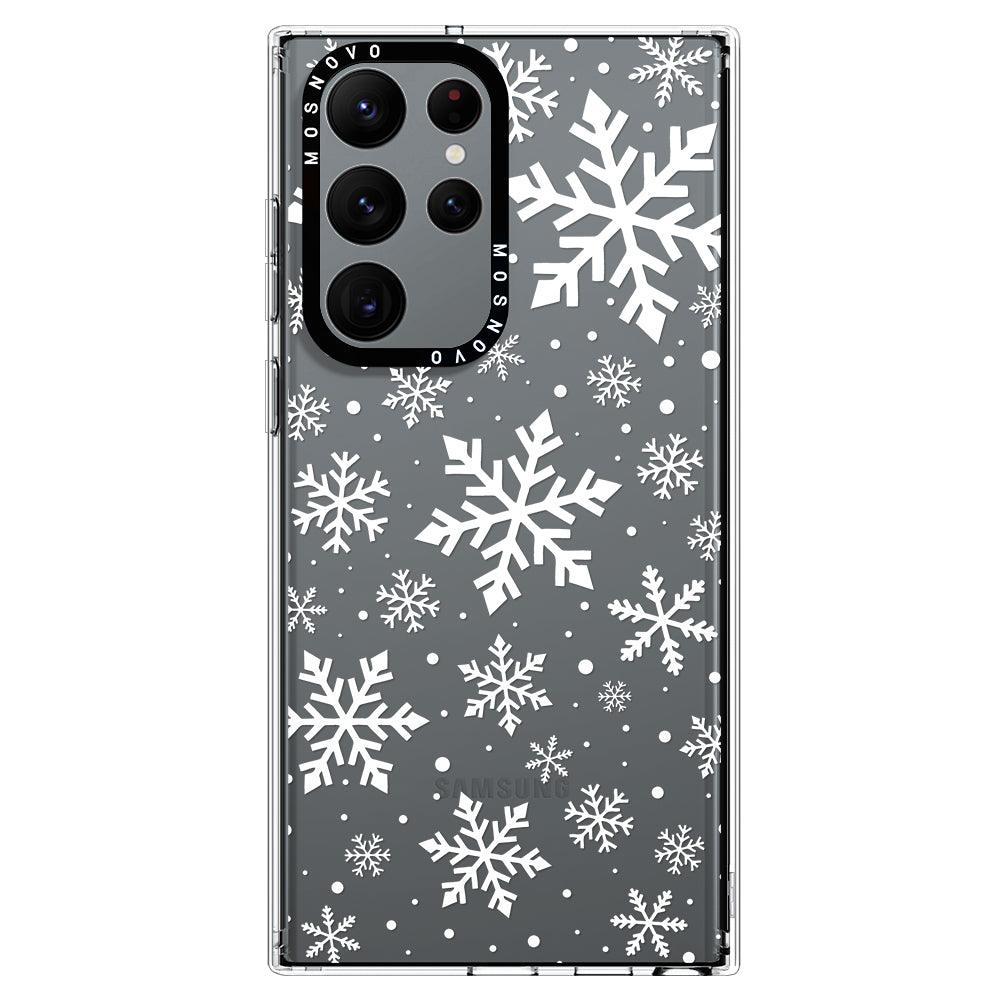 Snowflake Phone Case - Samsung Galaxy S22 Ultra Case - MOSNOVO