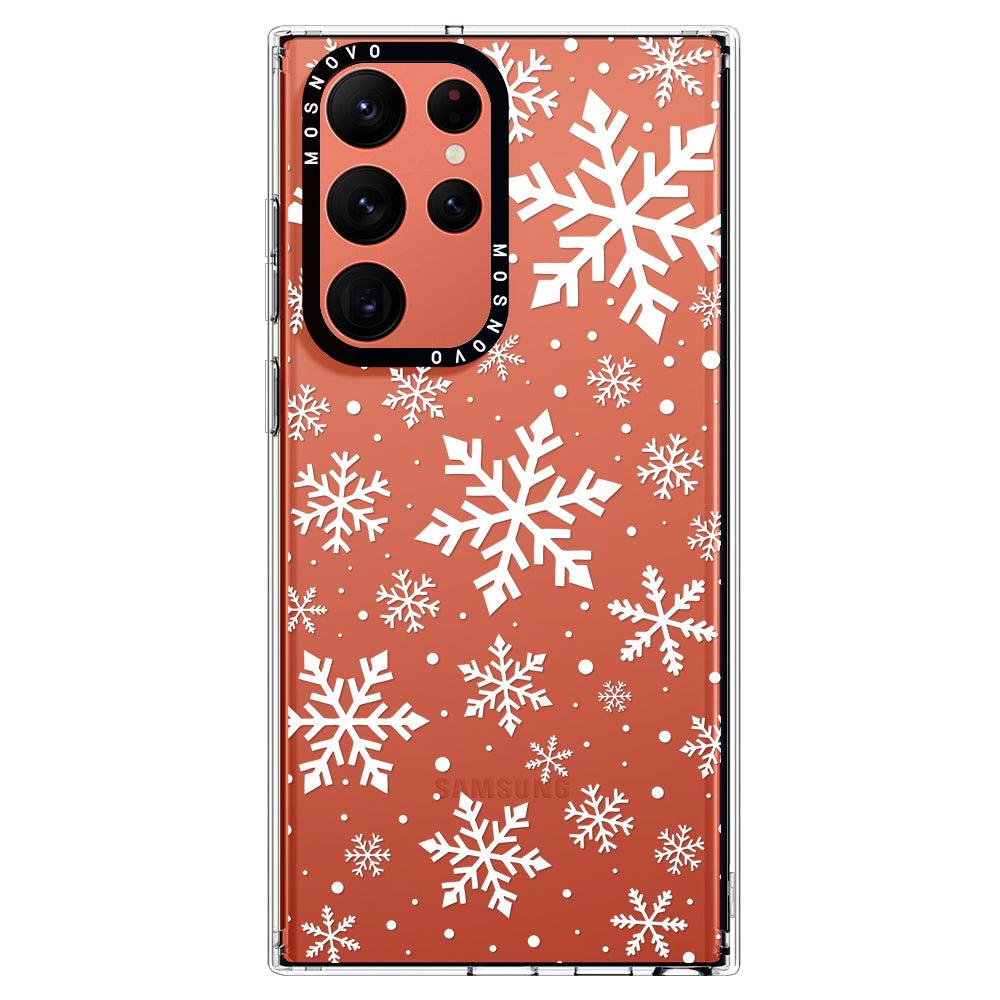 Snowflake Phone Case - Samsung Galaxy S22 Ultra Case - MOSNOVO