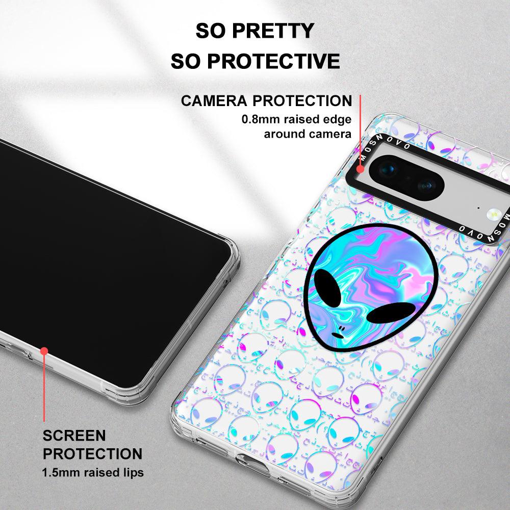 Space Alien Phone Case - Google Pixel 7 Case - MOSNOVO