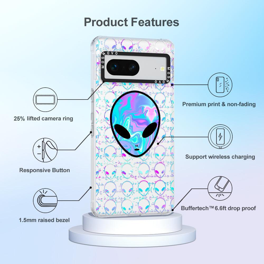 Space Alien Phone Case - Google Pixel 7 Case - MOSNOVO