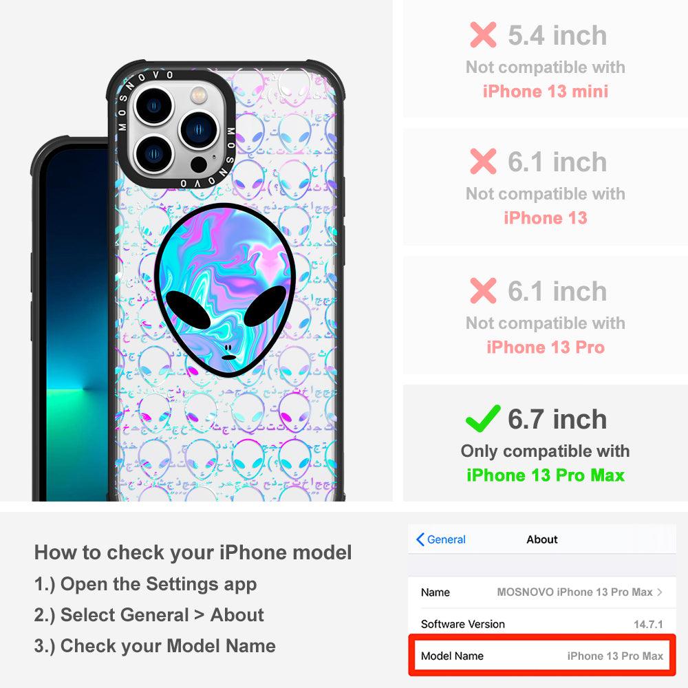 Space Alien Phone Case - iPhone 13 Pro Max Case - MOSNOVO