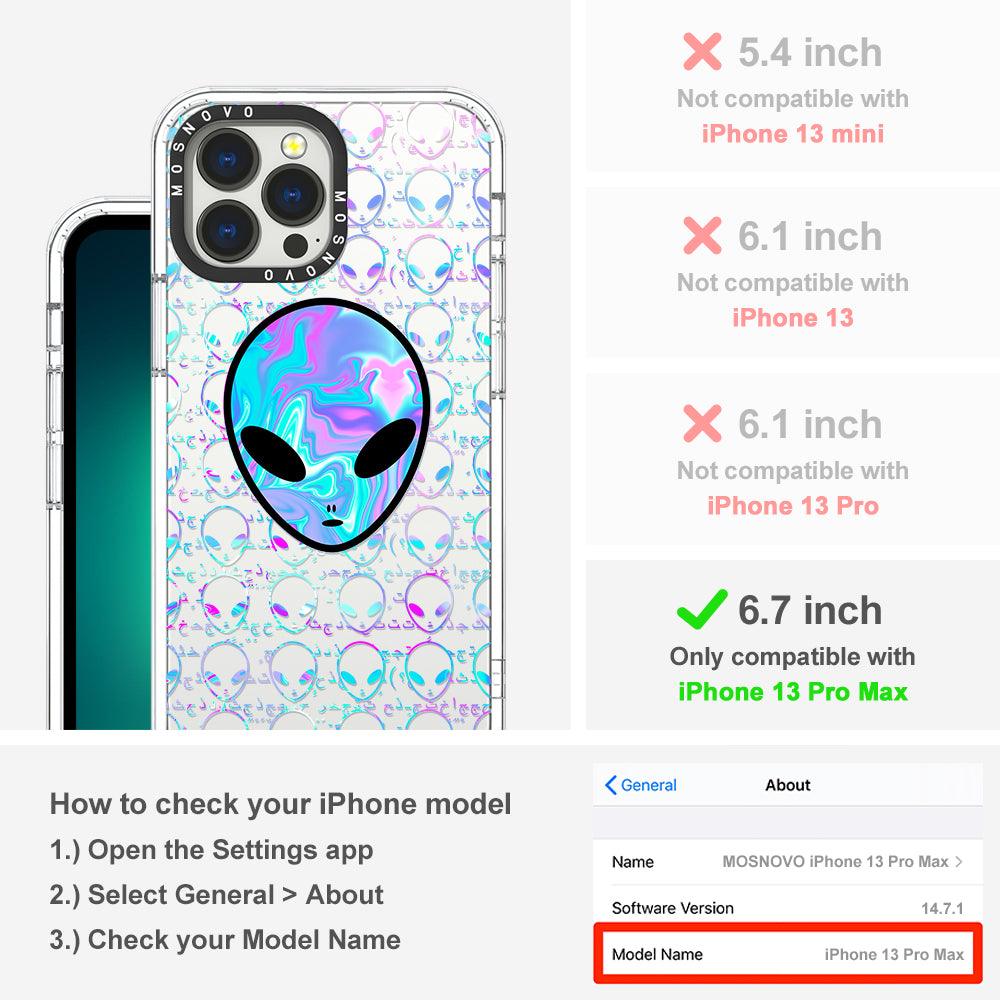 Space Alien Phone Case - iPhone 13 Pro Max Case - MOSNOVO