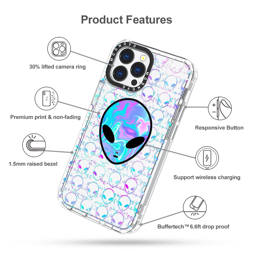 Space Alien Phone Case - iPhone 13 Pro Max Case - MOSNOVO