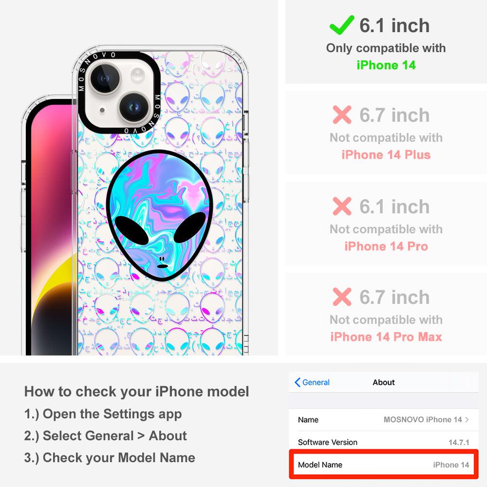 Space Alien Phone Case - iPhone 14 Case - MOSNOVO