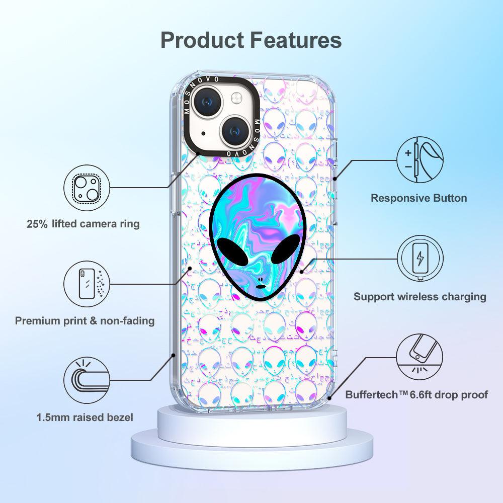 Space Alien Phone Case - iPhone 14 Case - MOSNOVO