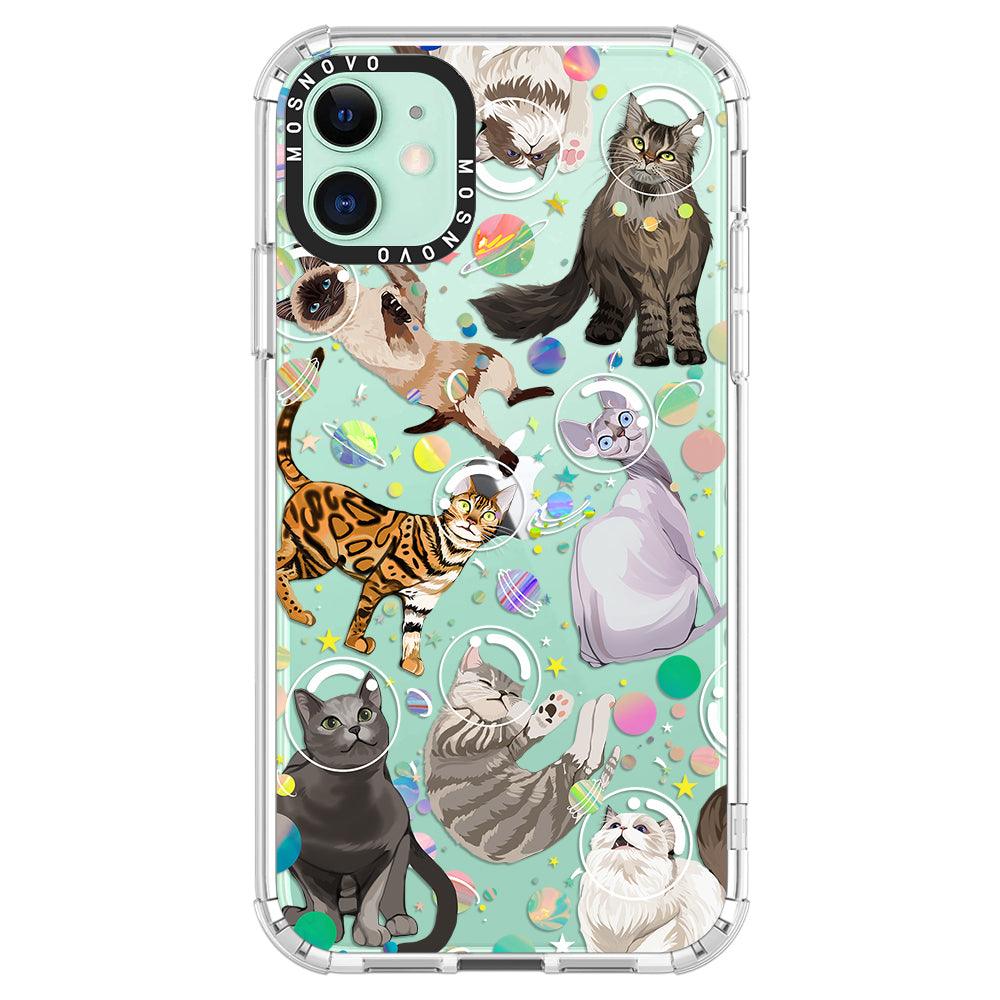 Space Cat Phone Case - iPhone 11 Case - MOSNOVO