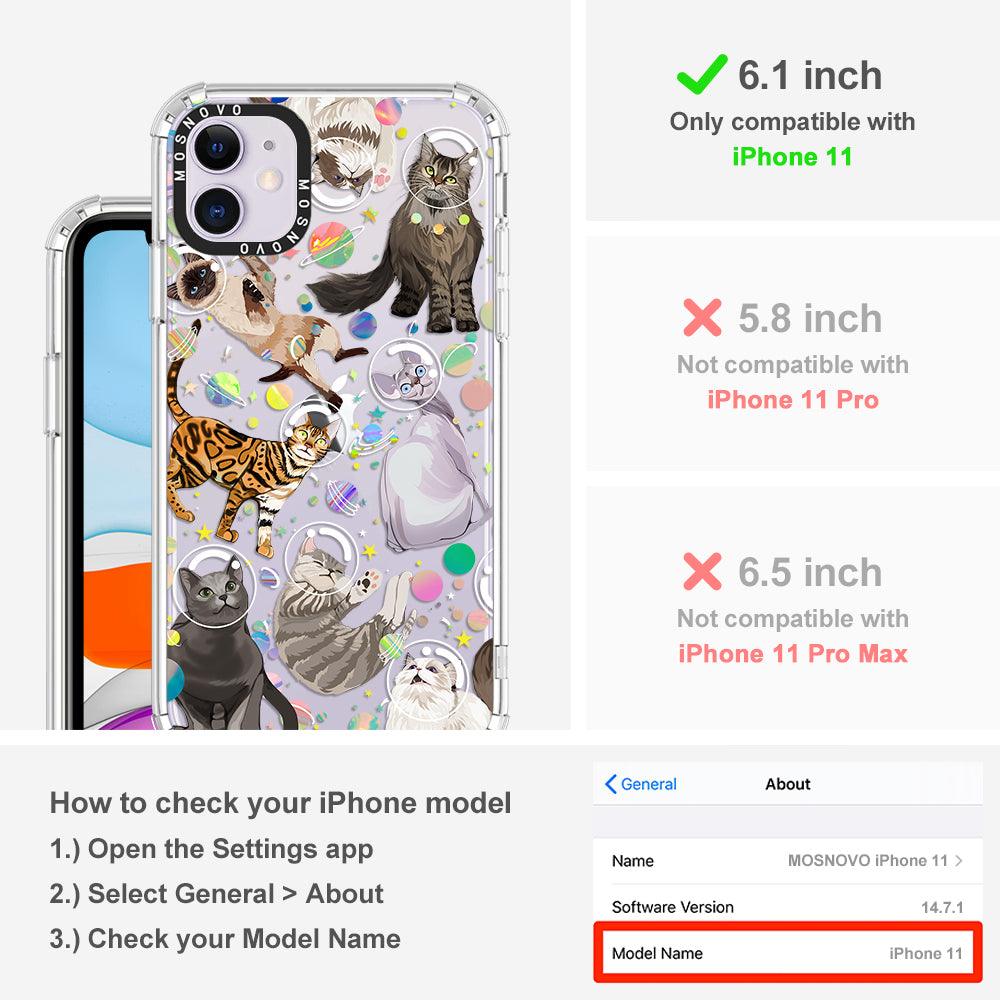 Space Cat Phone Case - iPhone 11 Case - MOSNOVO