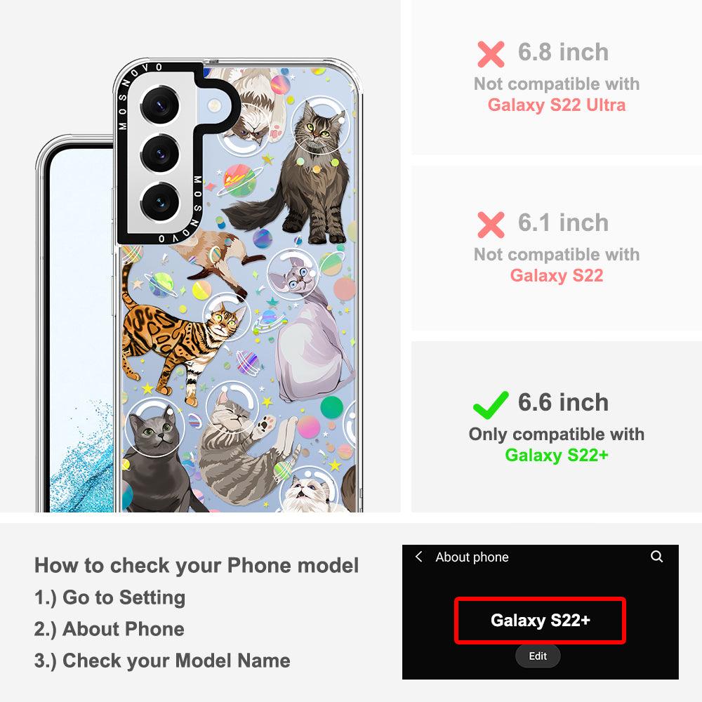 Space Cat Phone Case - Samsung Galaxy S22 Plus Case - MOSNOVO