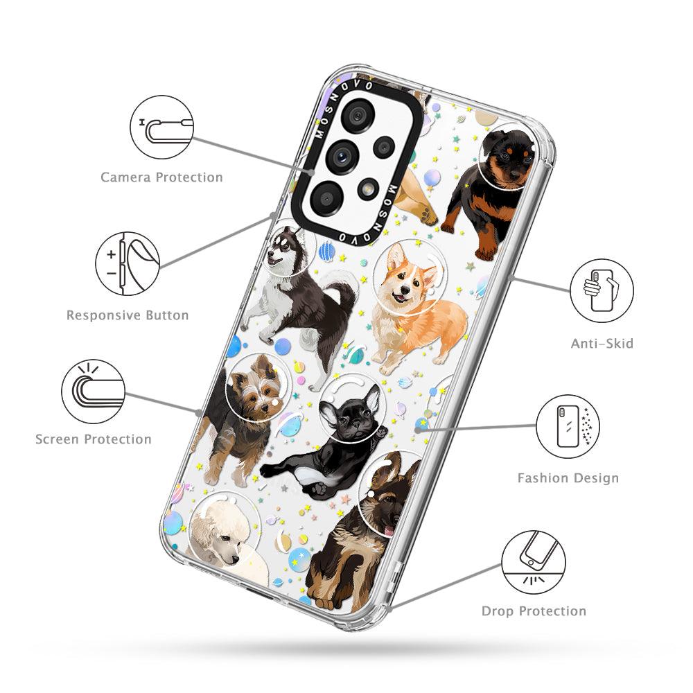 Space Dog Phone Case - Samsung Galaxy A53 Case - MOSNOVO