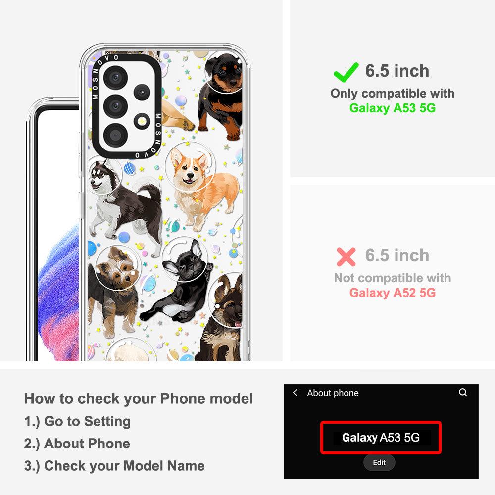 Space Dog Phone Case - Samsung Galaxy A53 Case - MOSNOVO