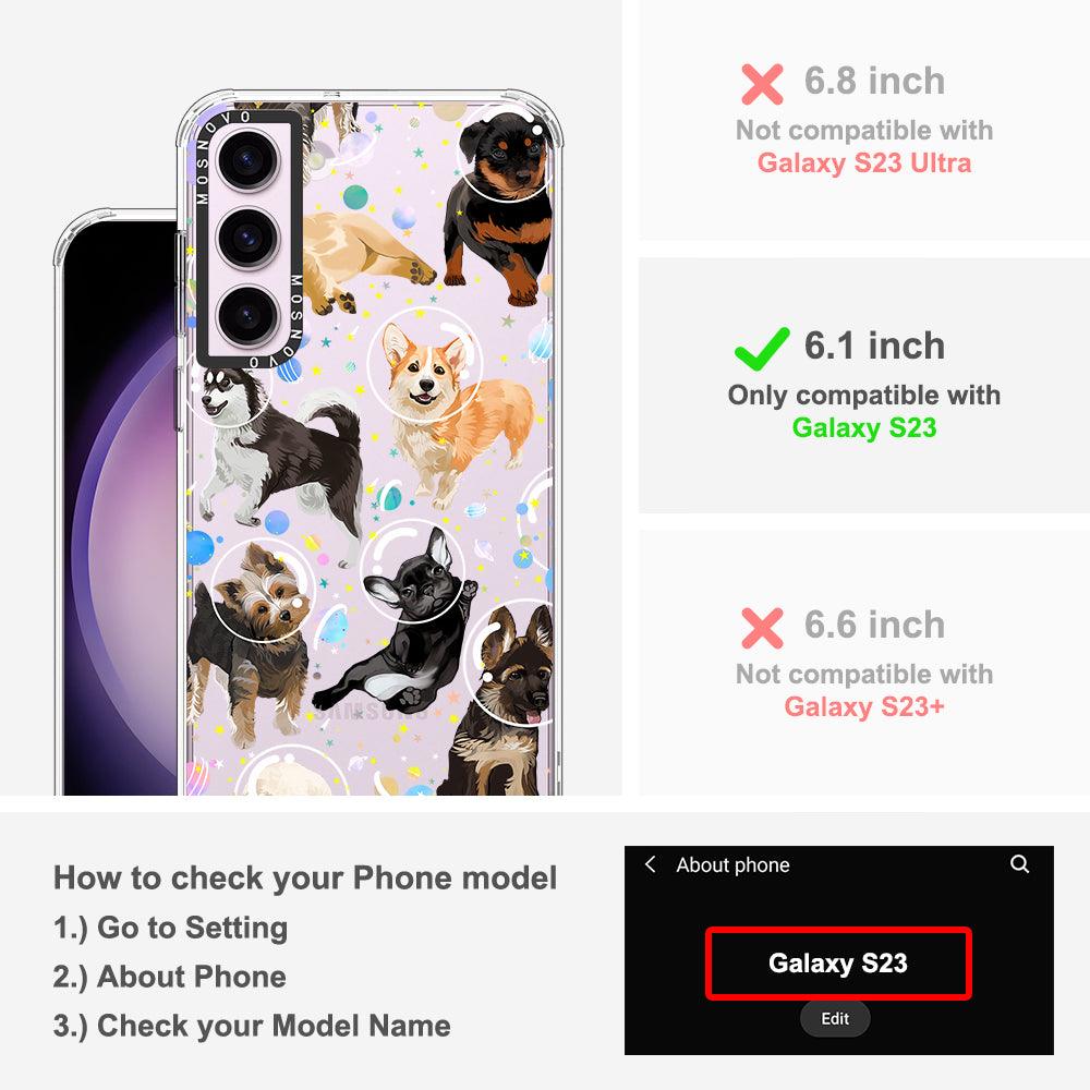 Space Dog Phone Case - Samsung Galaxy S23 Case - MOSNOVO