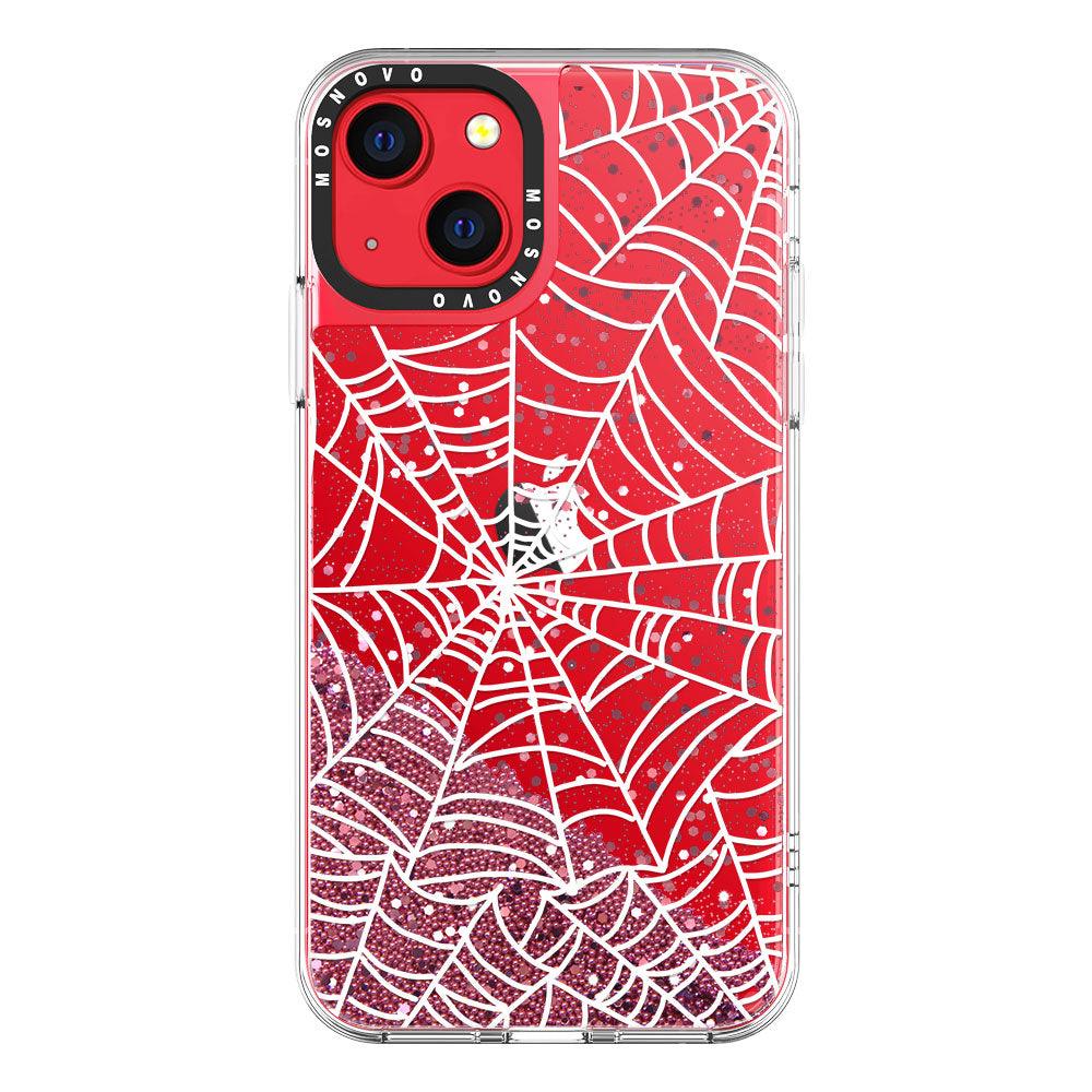 Spider Web Glitter Phone Case - iPhone 13 Case - MOSNOVO