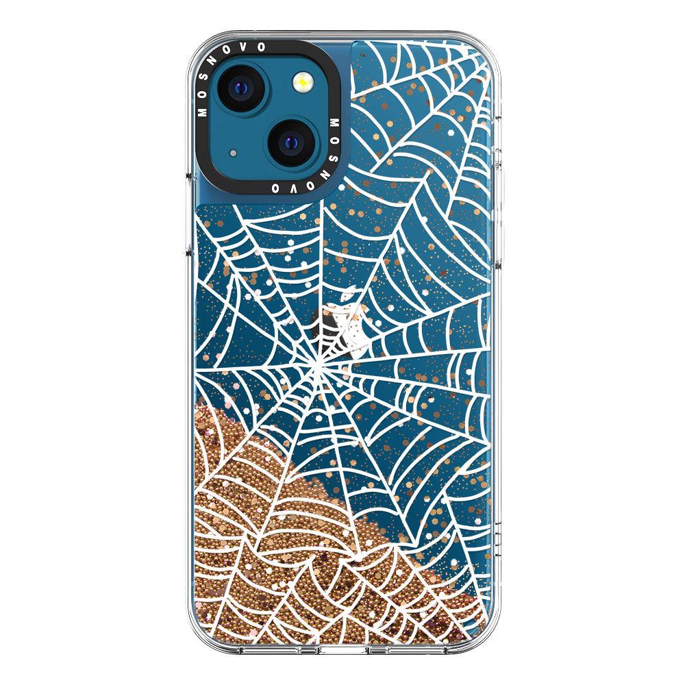 Spider Web Glitter Phone Case - iPhone 13 Case - MOSNOVO