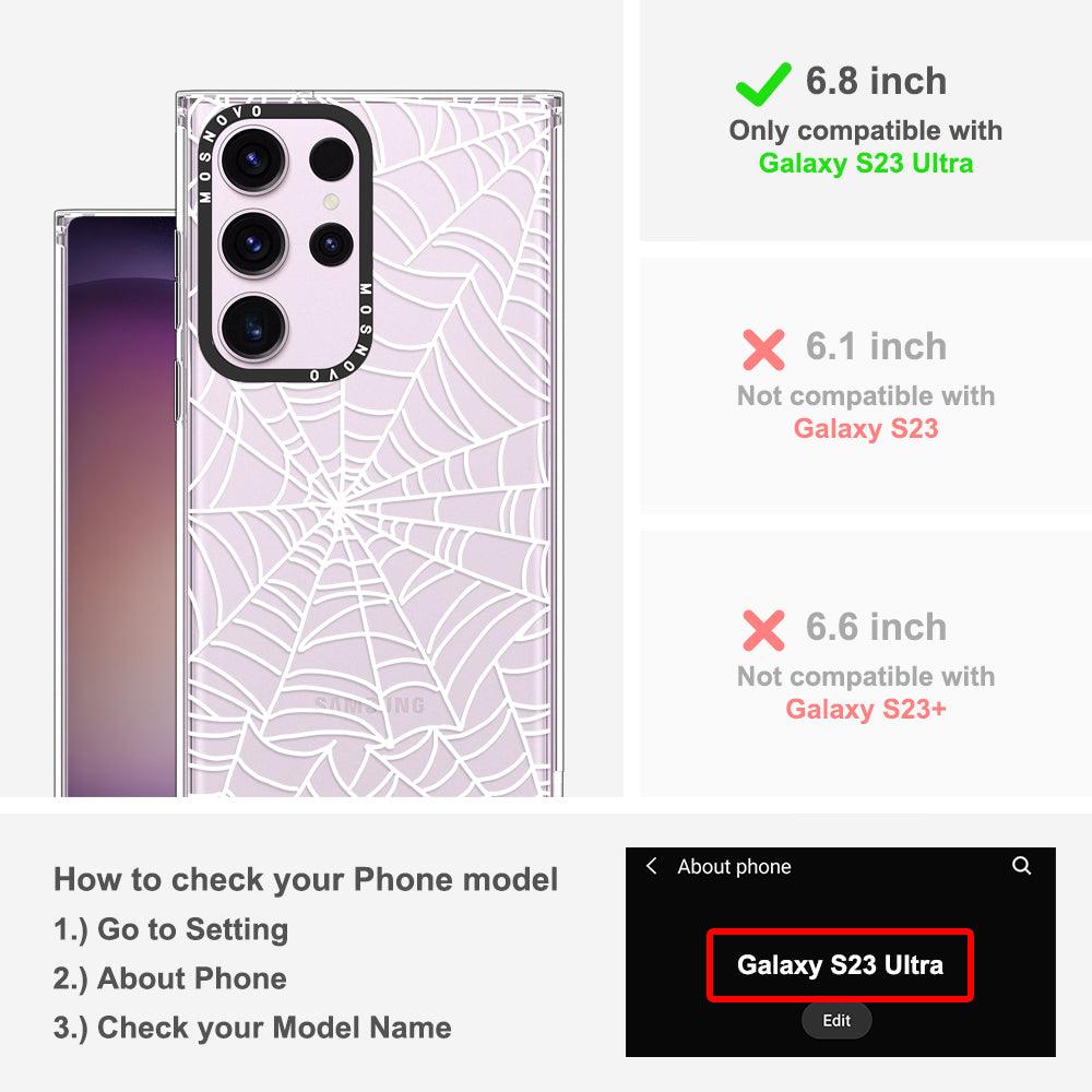 Spider Web Phone Case - Samsung Galaxy S23 Ultra Case - MOSNOVO