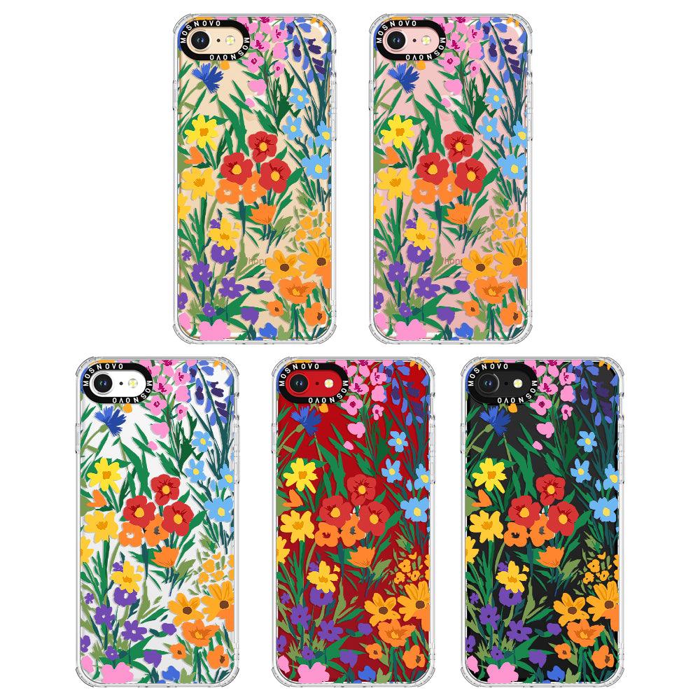 Spring Botanical Flower Floral Phone Case - iPhone 7 Case - MOSNOVO