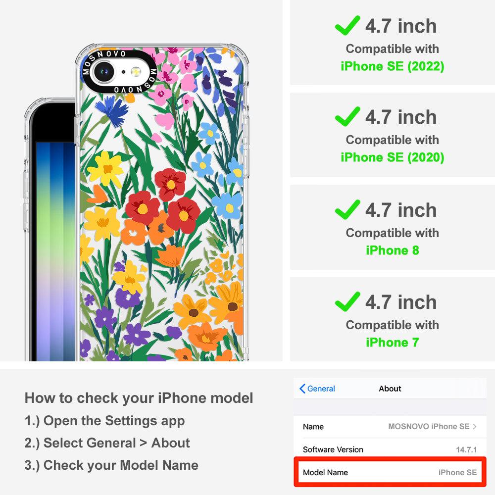 Spring Botanical Flower Floral Phone Case - iPhone 8 Case - MOSNOVO