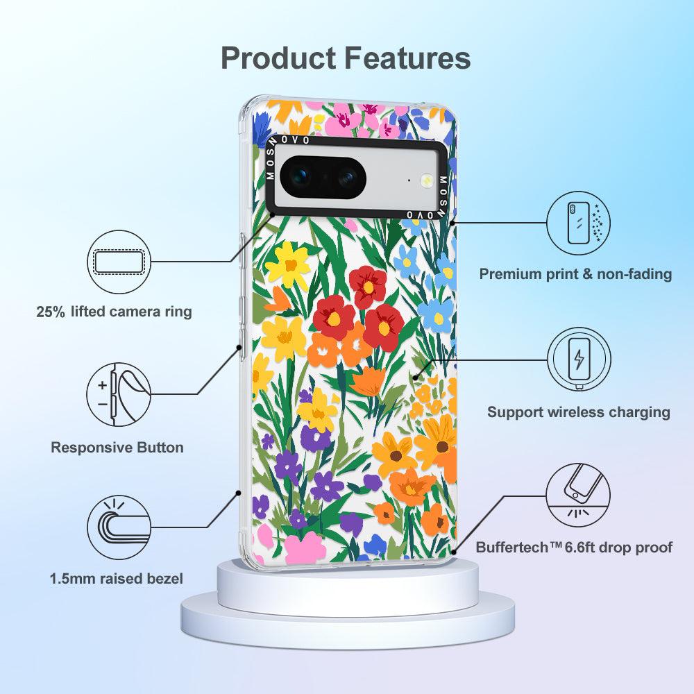 Spring Botanical Flower Phone Case - Google Pixel 7 Case - MOSNOVO