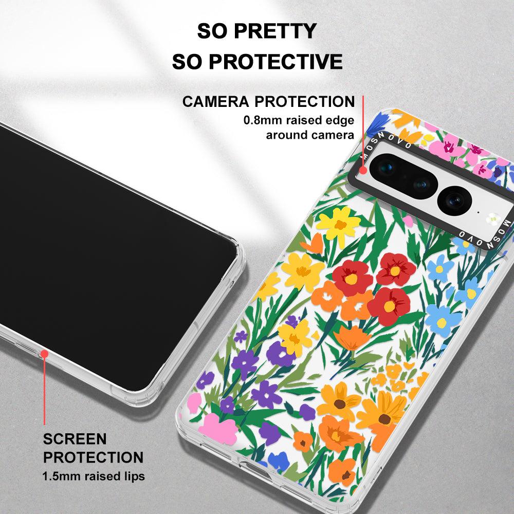 Spring Botanical Flower Phone Case - Google Pixel 7 Pro Case - MOSNOVO