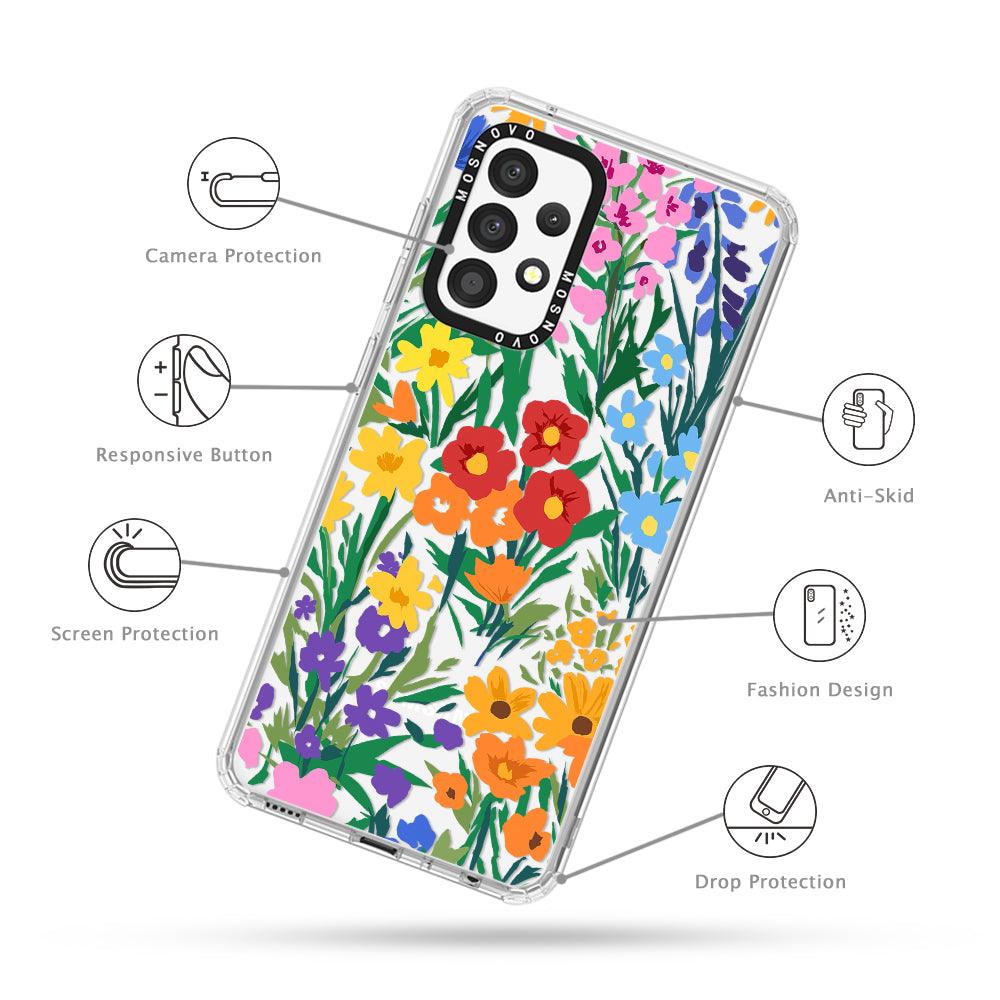 Spring Botanical Flower Phone Case - Samsung Galaxy A52 & A52s Case - MOSNOVO