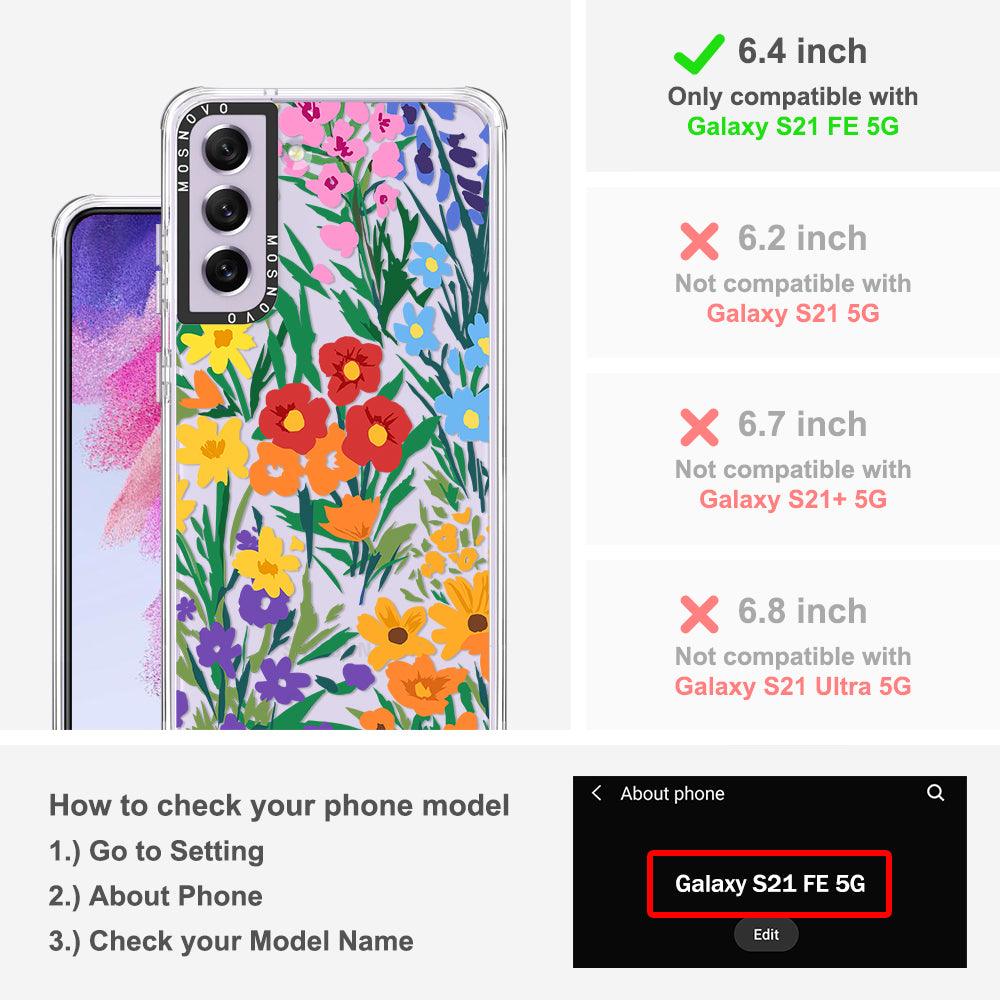 Spring Botanical Flower Phone Case - Samsung Galaxy S21 FE Case - MOSNOVO