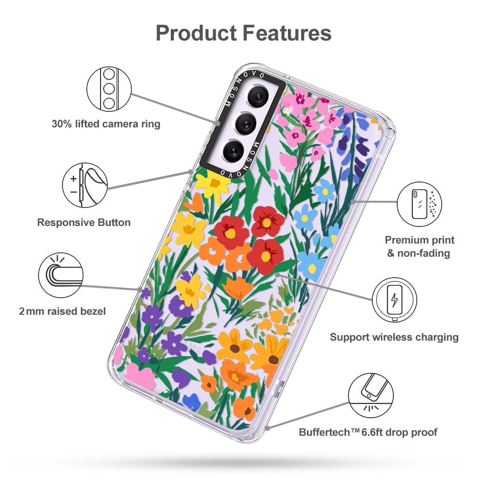 Spring Botanical Flower Phone Case - Samsung Galaxy S21 FE Case - MOSNOVO